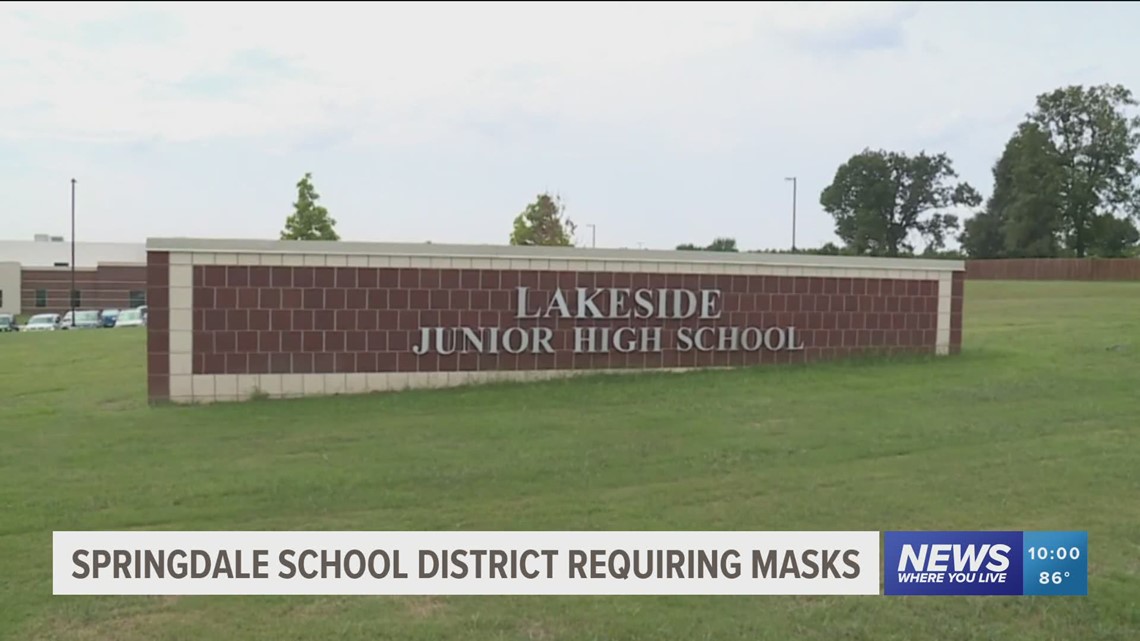 Springdale School District to require face masks this school