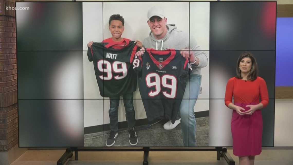 J.J. Watt personally delivers jersey to CyFair ISD