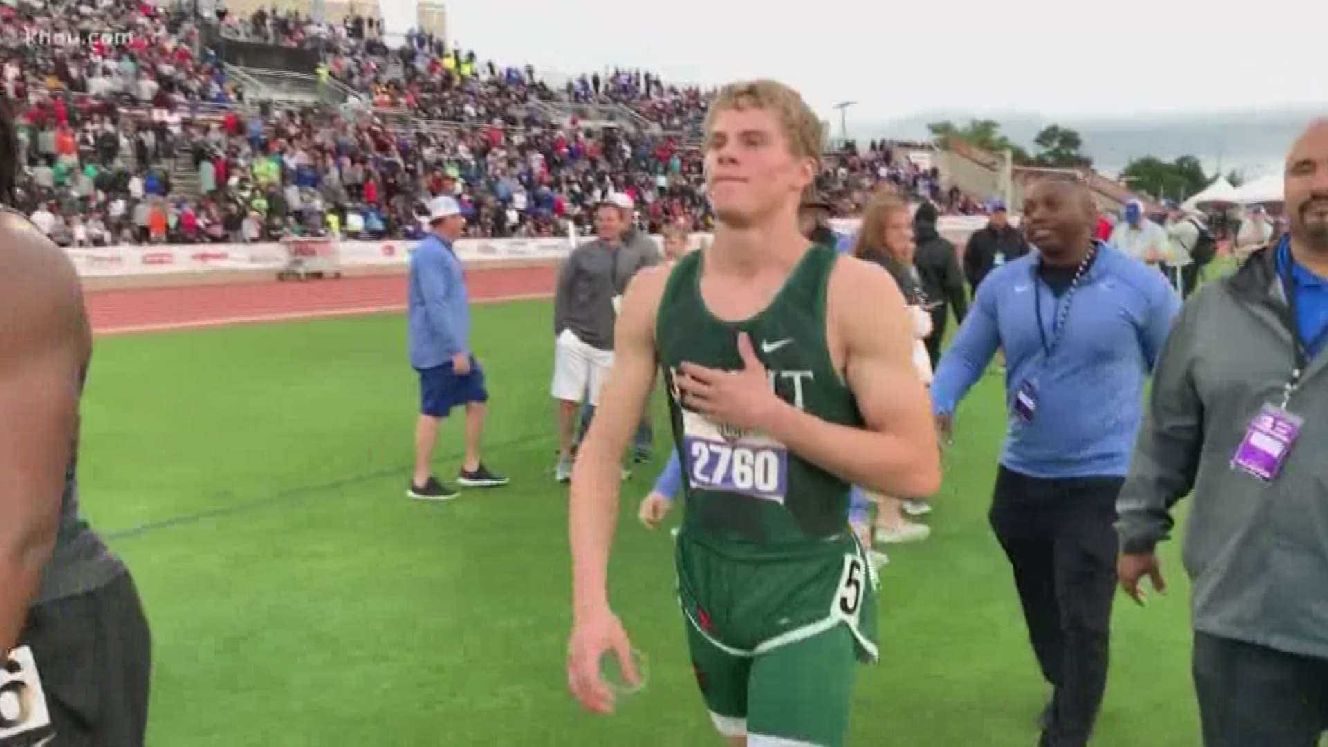 Matthew Boling again showed he's one of the fastest people on the planet.  Not only did Matthew blow by the competition in the 100-meter.  He also won the long jump!