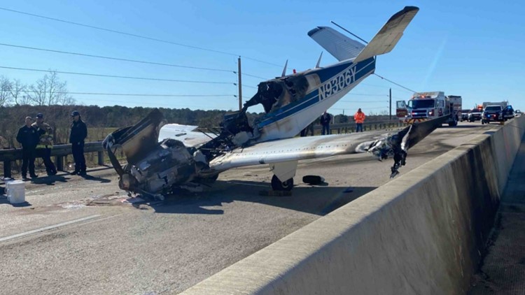 Plane crashes on Grand Parkway in northwest Harris County, Texas