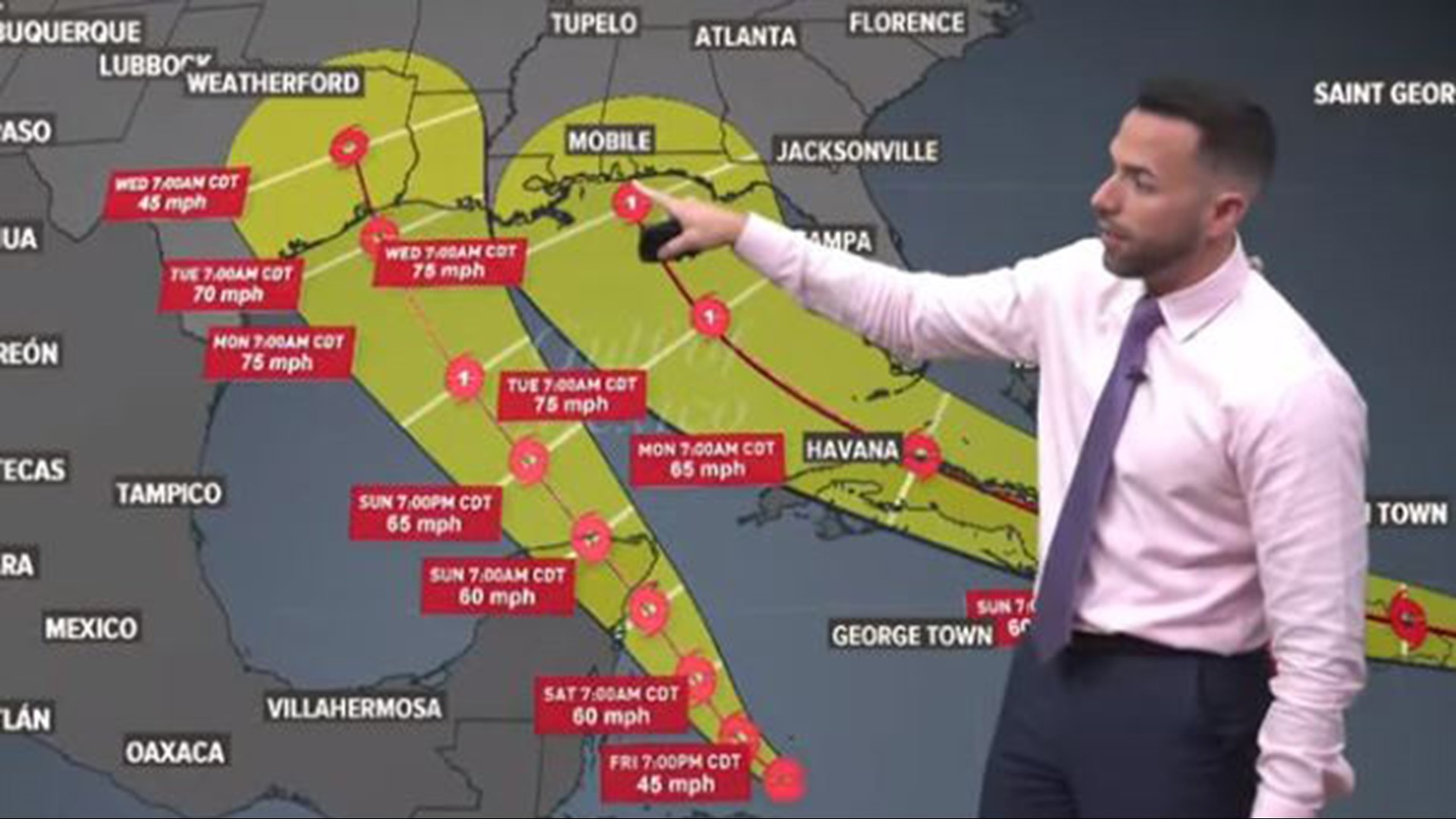 What Is The Fujiwhara Effect And Could It Happen In The Gulf Cbs8 Com