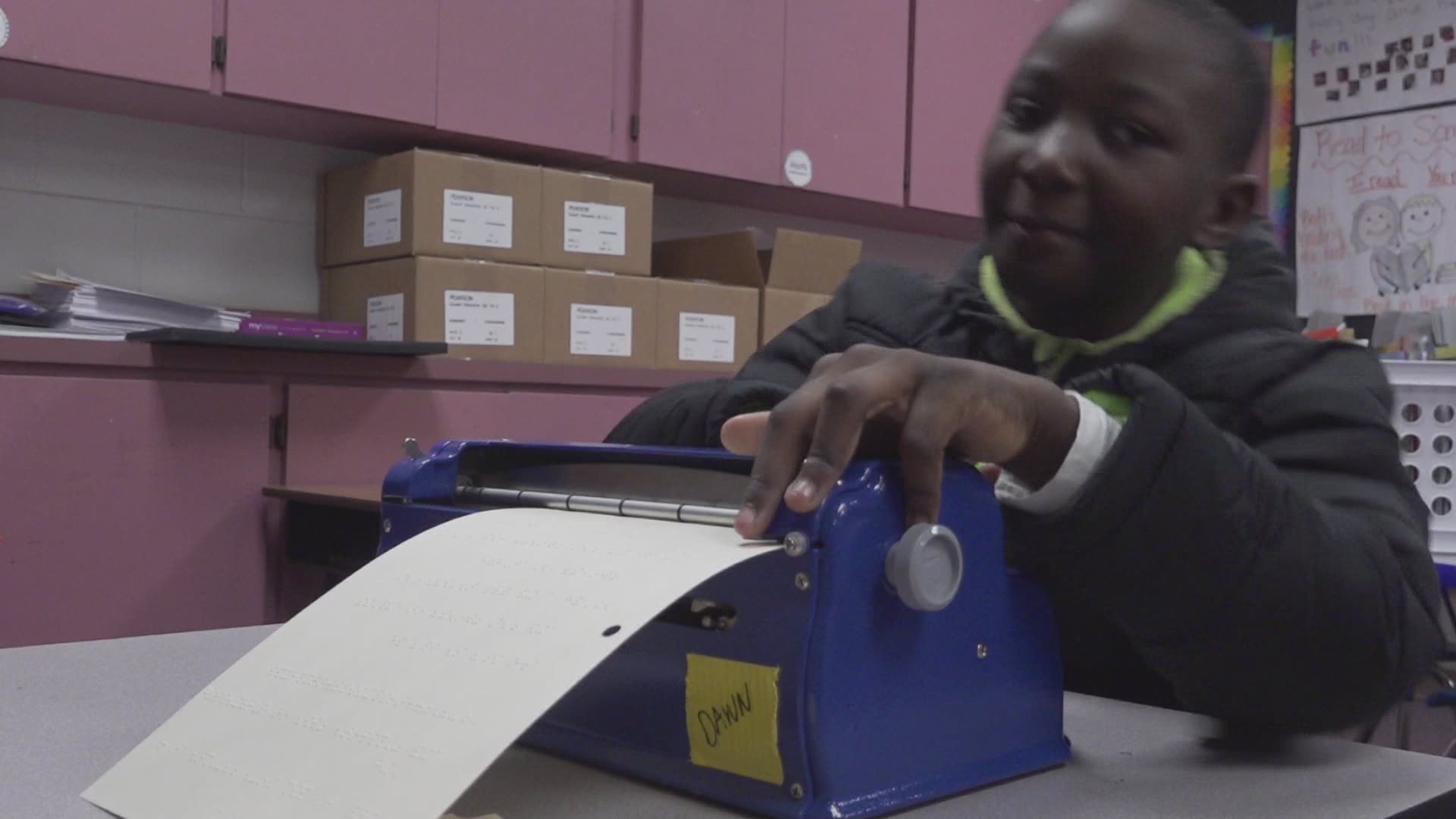 AISD second-grader competes in Braille competition