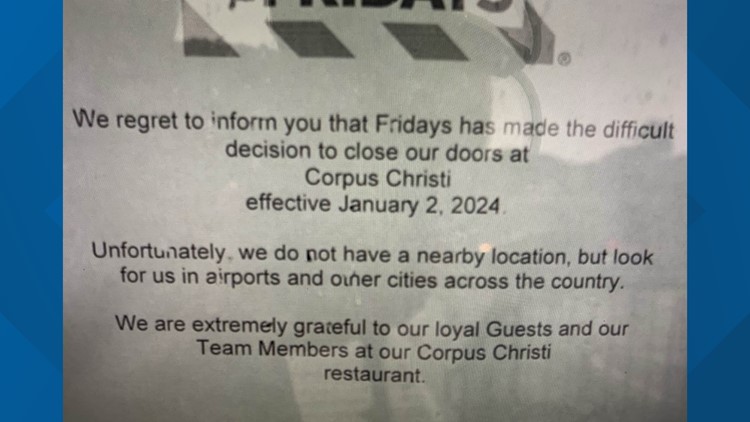 TGI Friday S Store Closures 2024 Full List Of Locations Cbs8 Com   D40db505 A0f8 4e3b A12c 39f9059d8d5e 750x422 