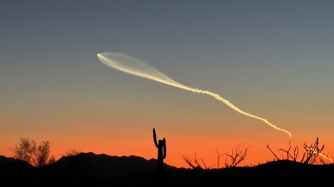 SpaceX Falcon 9 rocket release from Vandenberg House Power Base