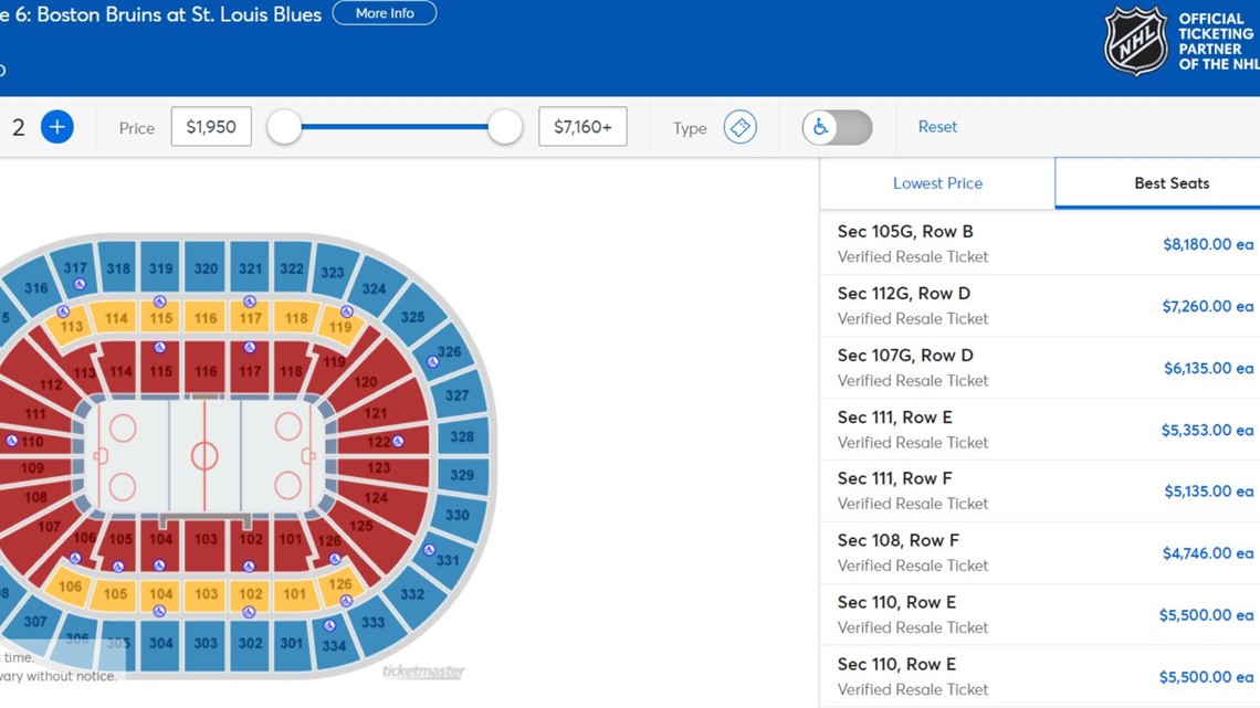 Stanley Cup Final Game 6 is "most expensive ticket in St. Louis sports
