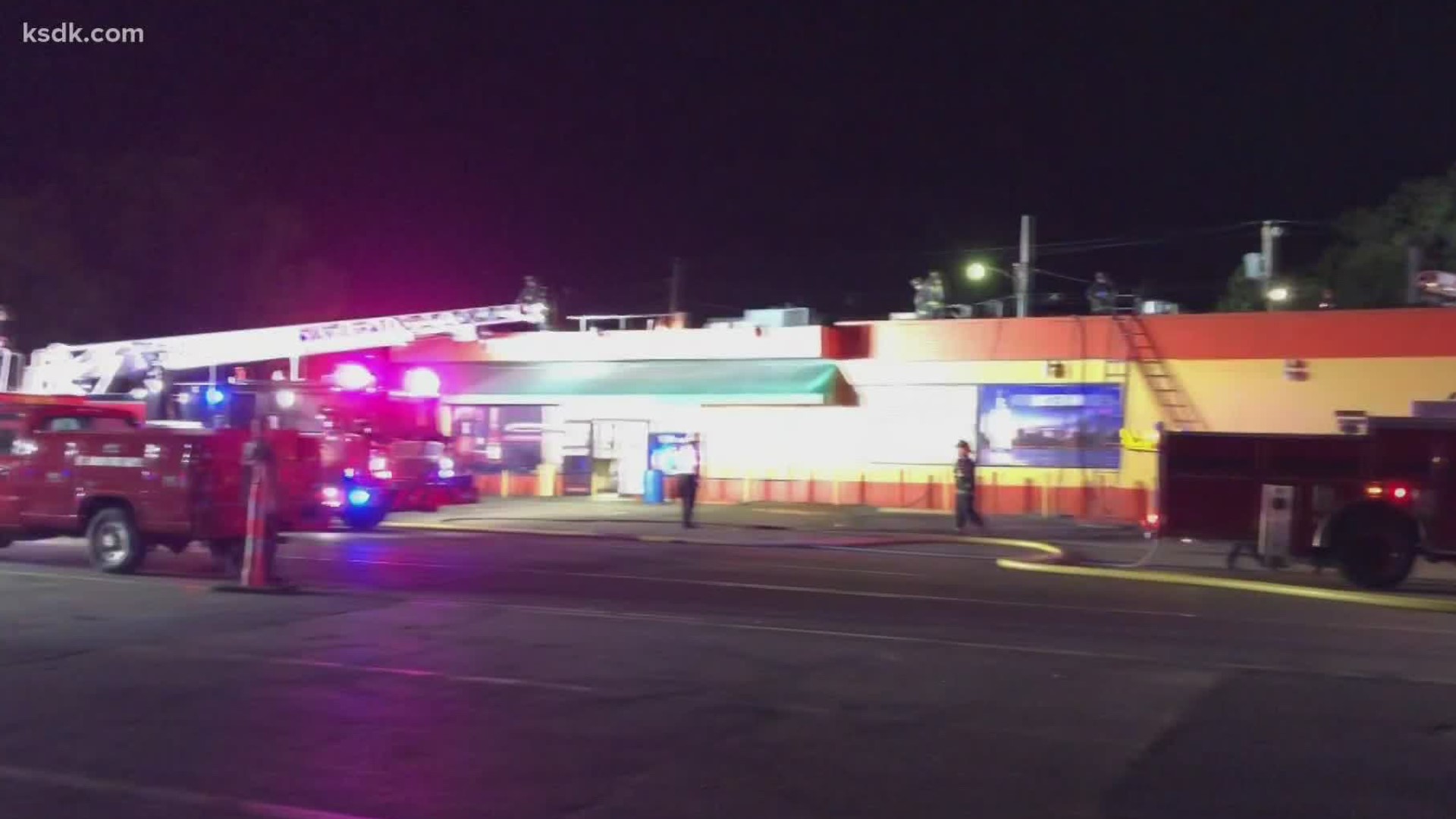 Gas found on roof after liquor store fire in north St. Louis