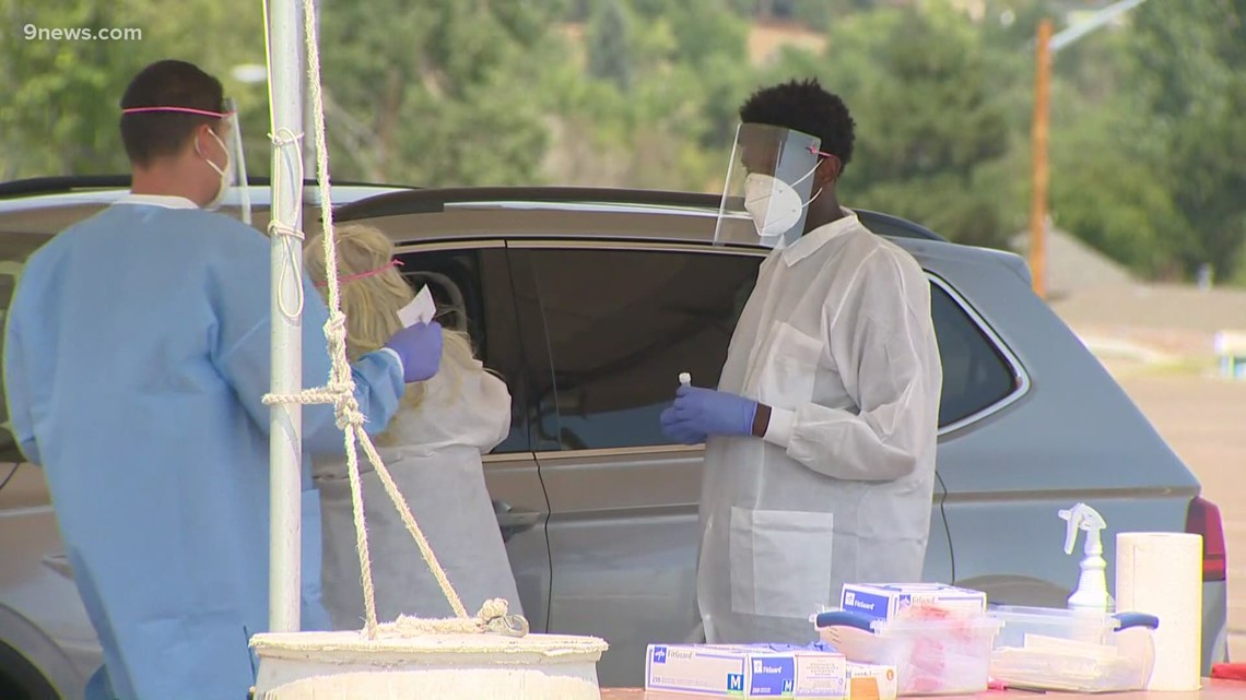 COVID19 community testing sites in Denver seeing long lines, high