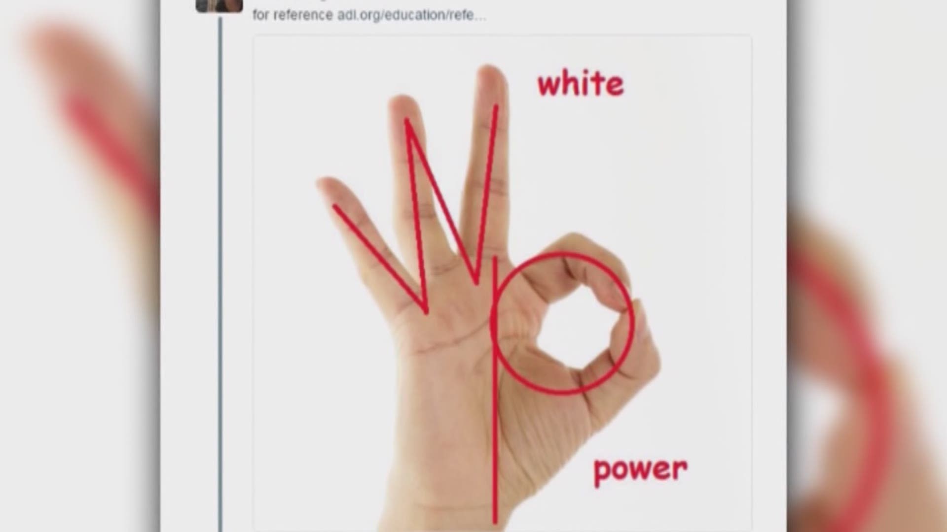 You may have seen some claims on social media lately that the "OK" sign is a hate symbol used to say "White Power."