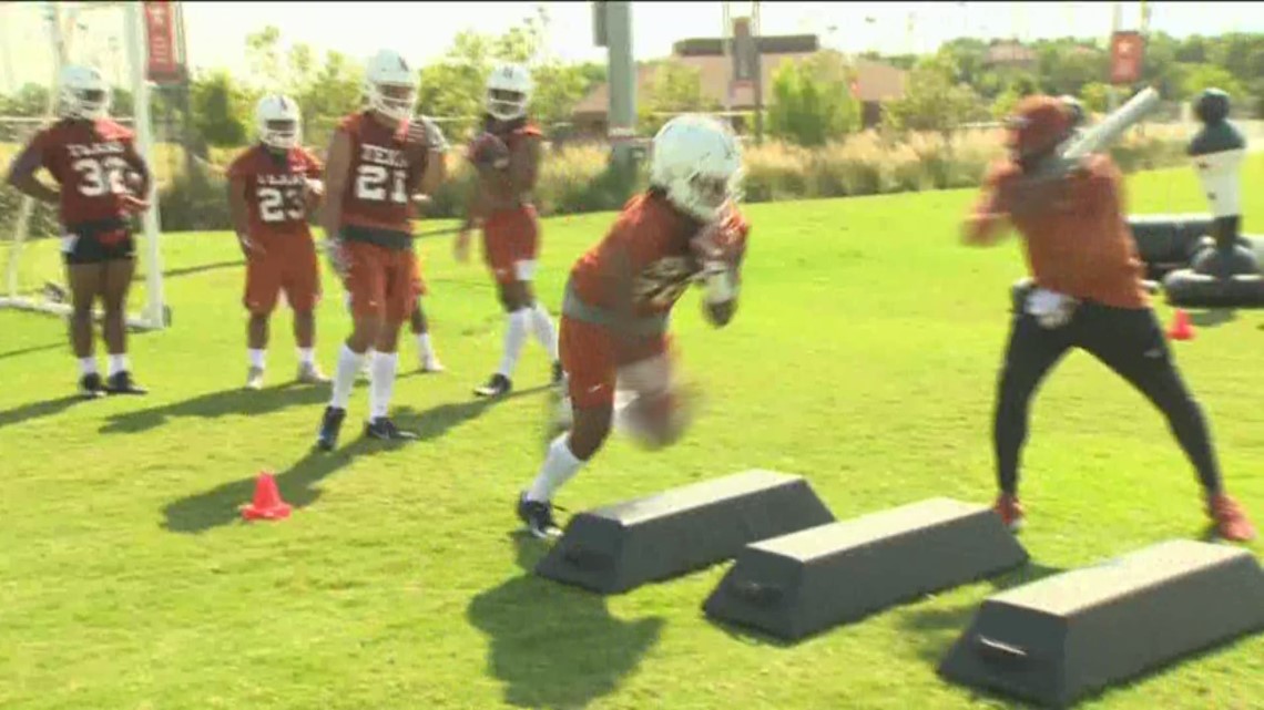 Texas Longhorns Open Fall Camp Cbs8 Texas Longhorns Open Fall Camp Cbs8