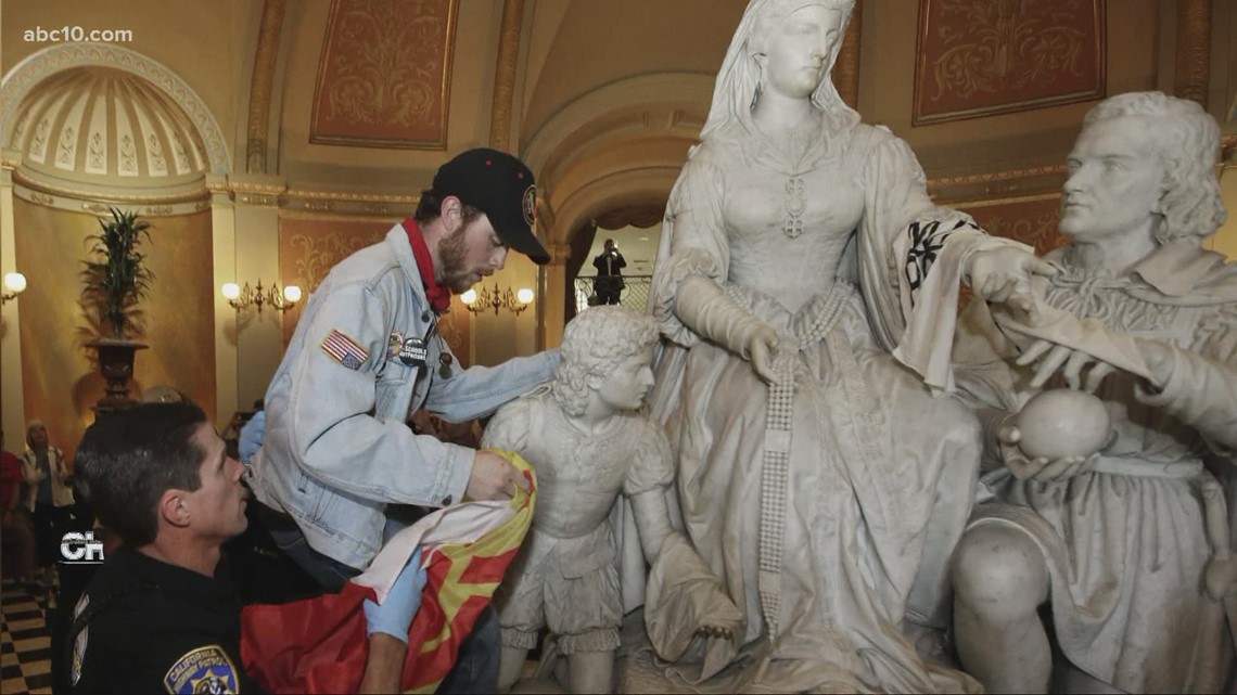 Statue Of Christopher Columbus Removed From California Capitol | Cbs8.com