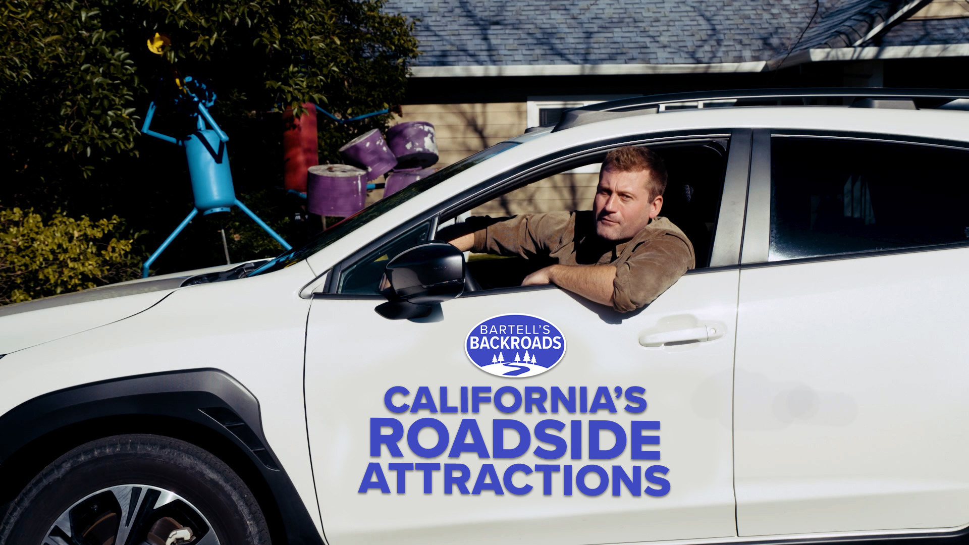 From glass outhouses to a Bigfoot-themed store, Bartell’s Backroads takes you on an adventure through California’s most interesting roadside attractions.