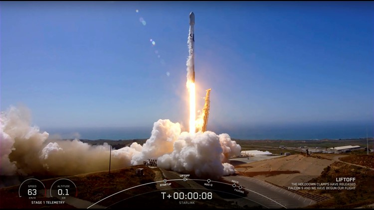 California hosts SpaceX Starlink satellites launch