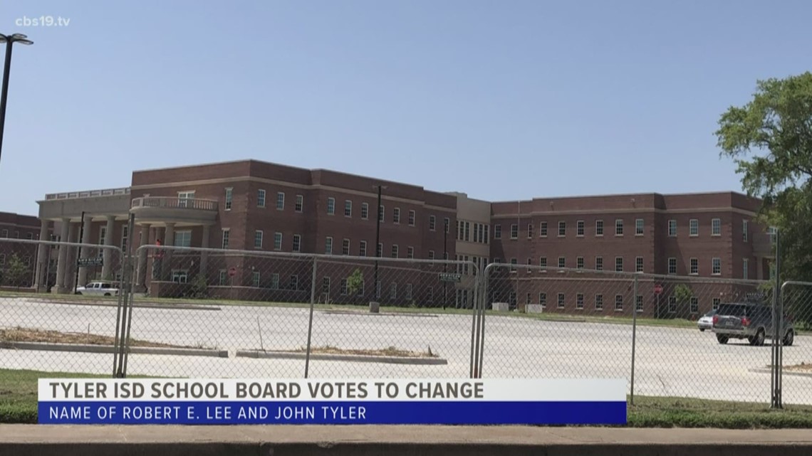 Tyler ISD school board votes to change names of Robert E. Lee, John