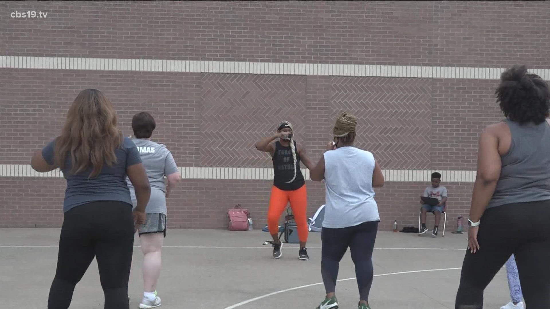 Longview ISD teachers decided to release the woes of pandemic instruction through exercise.