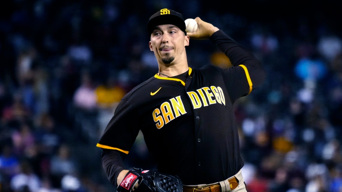 Padres working on combined no-hitter after starter Blake Snell