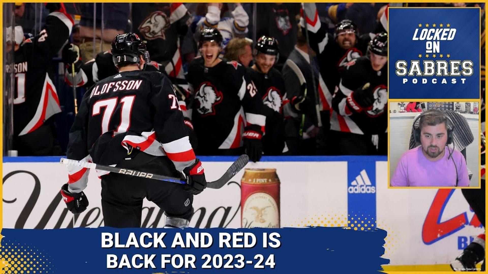 Sabres will wear black and red FIFTEEN TIMES in 2023-24