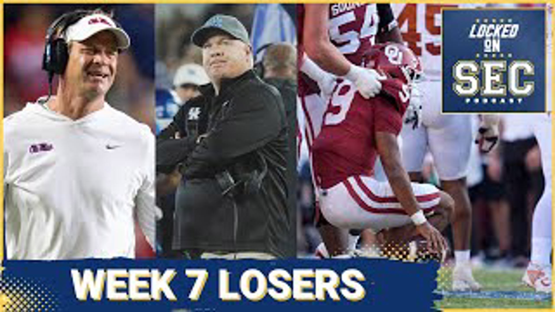 On today's show, we run through our Winners and Losers from SEC Week 7 - the Texas Longhorns crush the Oklahoma Sooners with a commanding 34-3 victory.