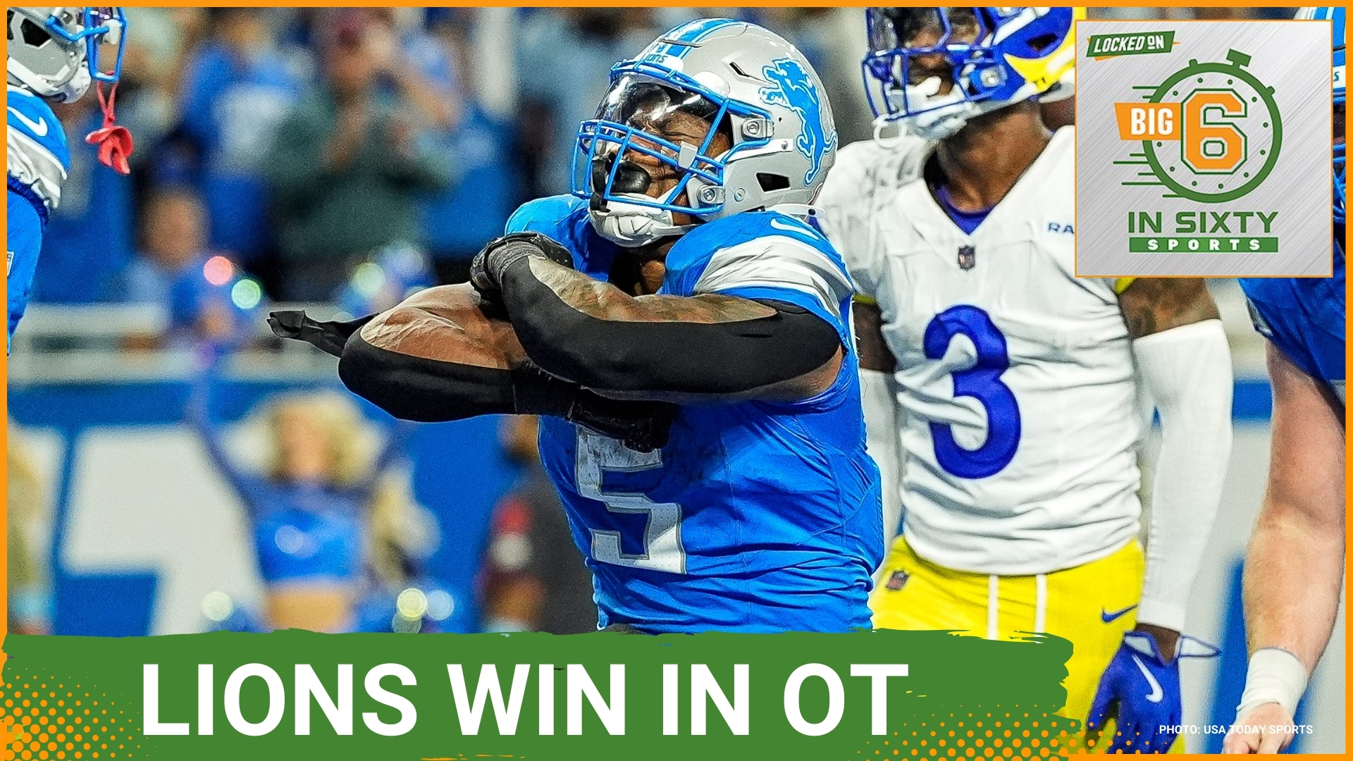 The Lions take out the Rams and the Bears bail out Caleb Williams. The Bengals fall to the Patriots, and the Bills avoid disaster against the Cardinals.