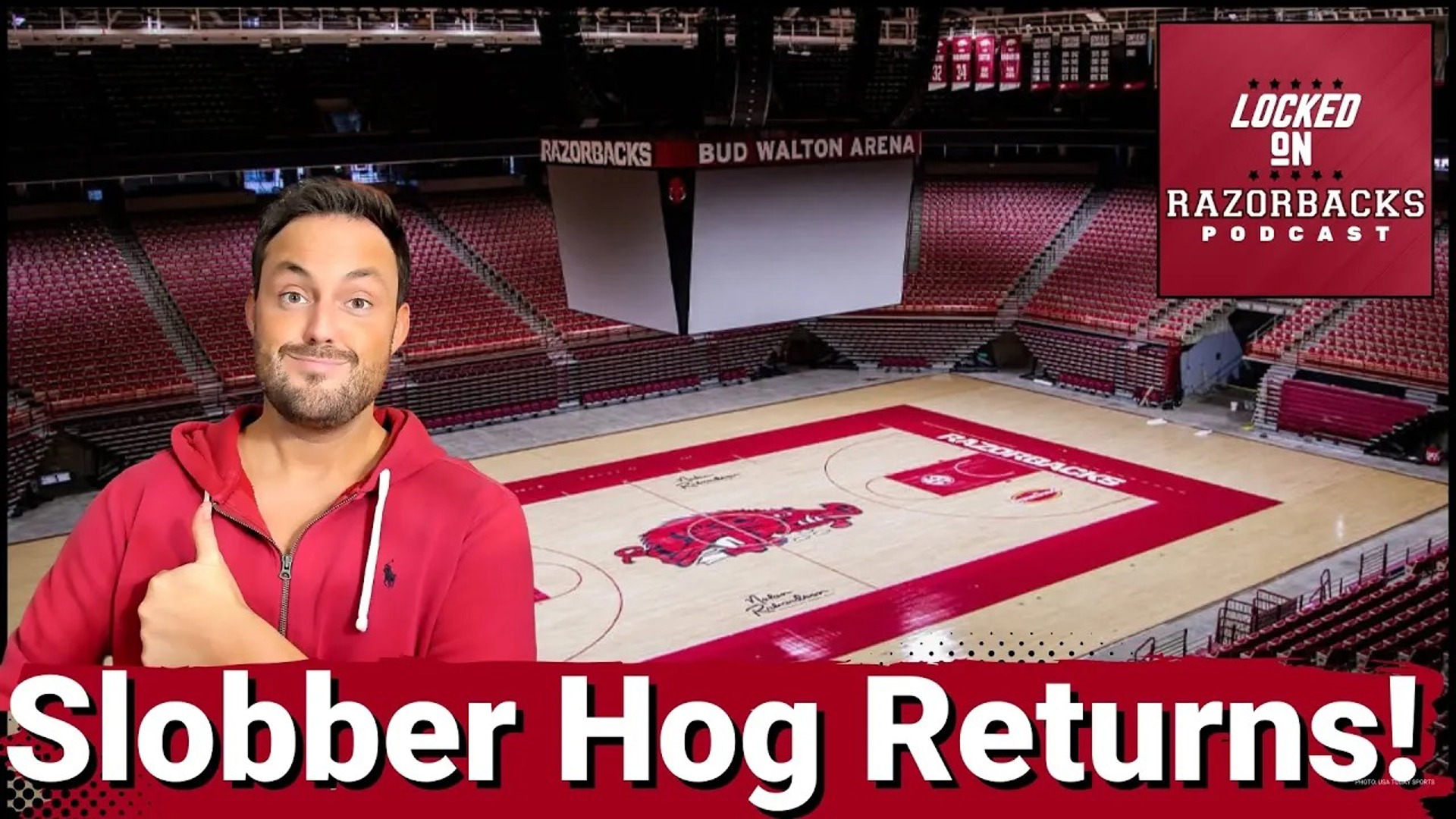 The Arkansas Razorbacks are bringing back the iconic slobbering hog logo to Bud Walton Arena.