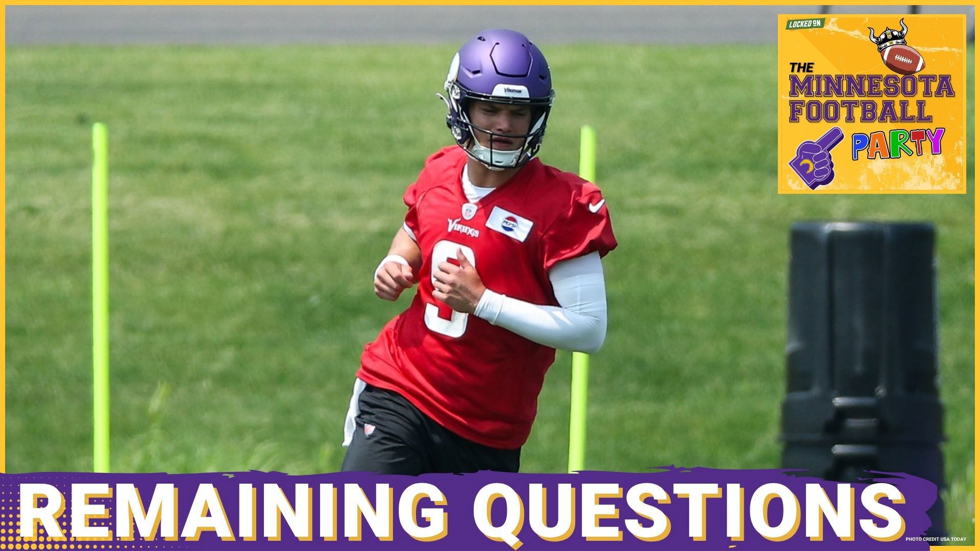 What questions still face the Minnesota Vikings heading into their pre-camp break?