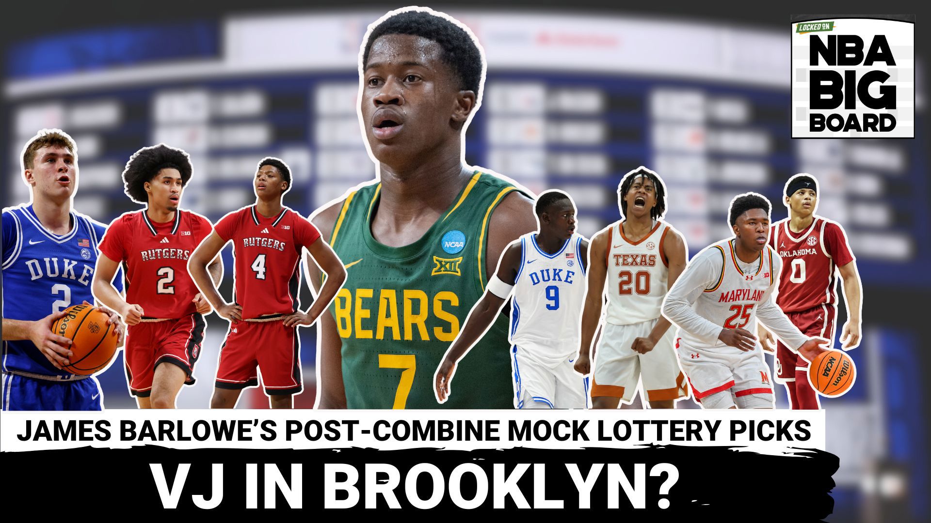 Rafael Barlowe is joined by his brother, James Barlowe, to unveil James' post-NBA Combine mock draft.