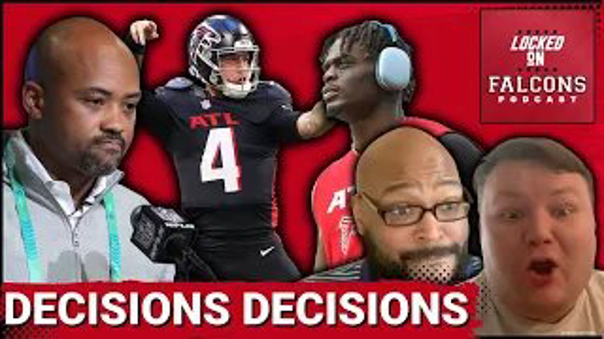 The Atlanta Falcons have a handful of decisions to make as they cut down their roster to the initial 53 players ahead of Tuesday's deadline.