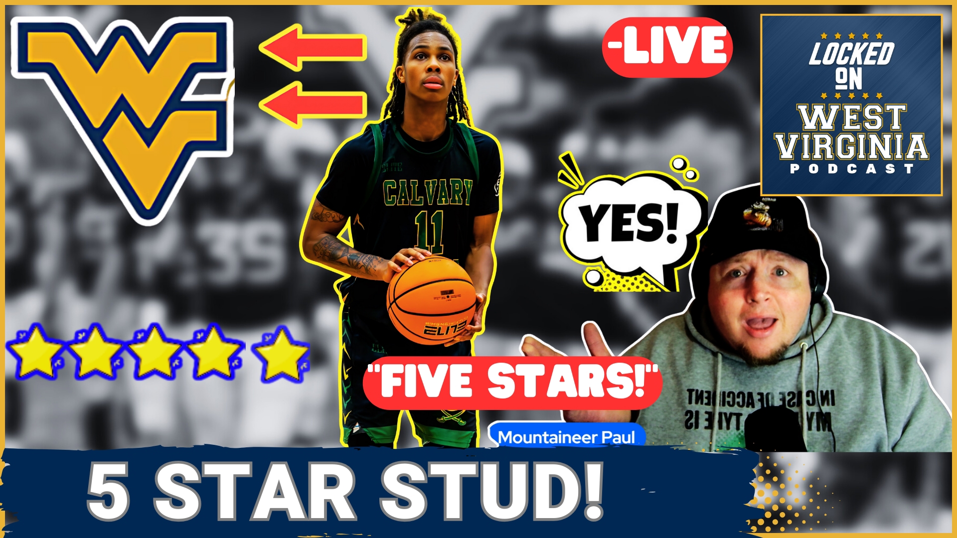 Five-star 2027 point guard Tyrone Jamison just told Locked On West Virginia that WVU has a "REAL CHANCE" to land his commitment!