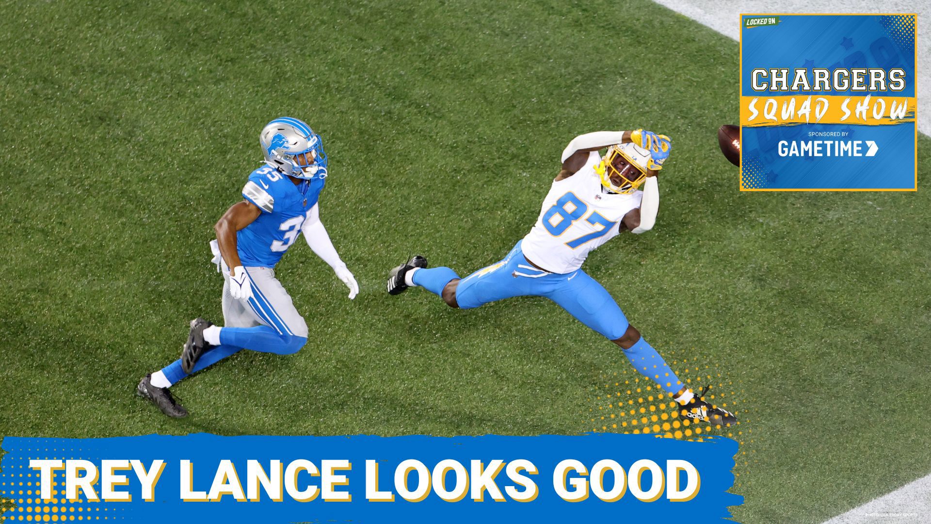 Chargers cruise vs the Lions snatching 3 interceptions. Kimani Vidal ran for 2 Touchdowns and rookie 4th round pick Keandre Lambert-Smith was 2/43 and a TD