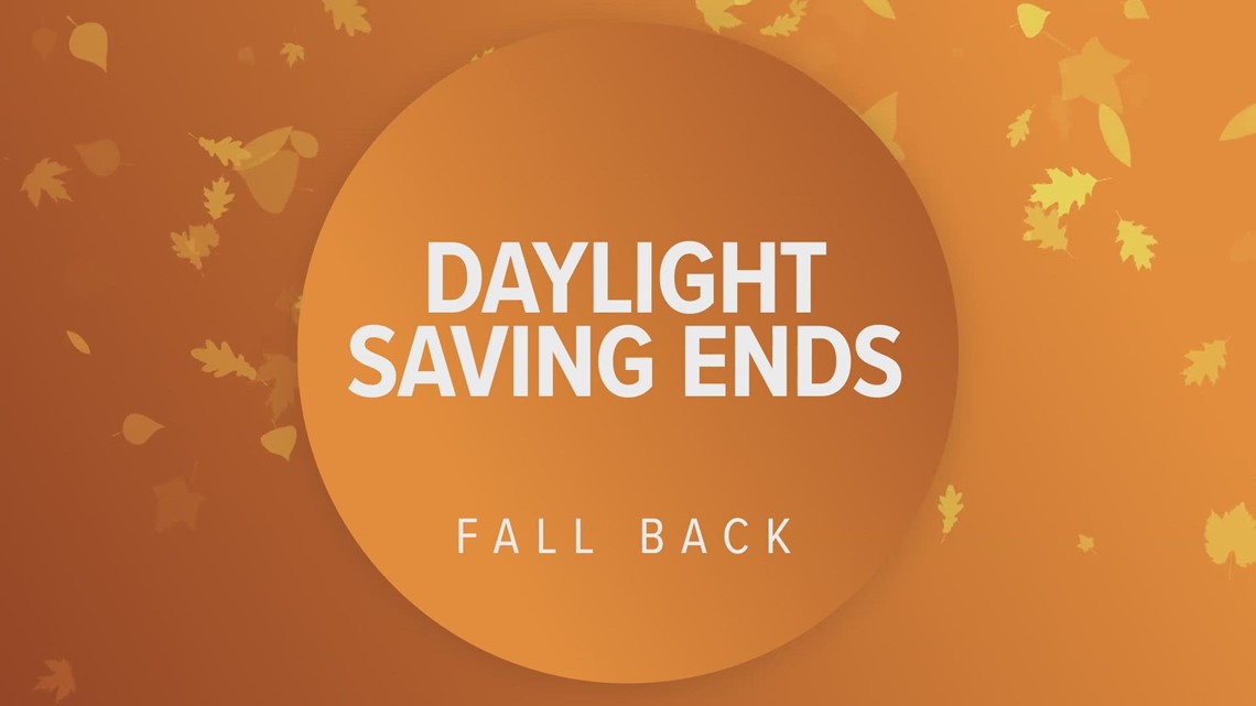 Get ready to 'fall back' this weekend as Daylight Saving Time ends