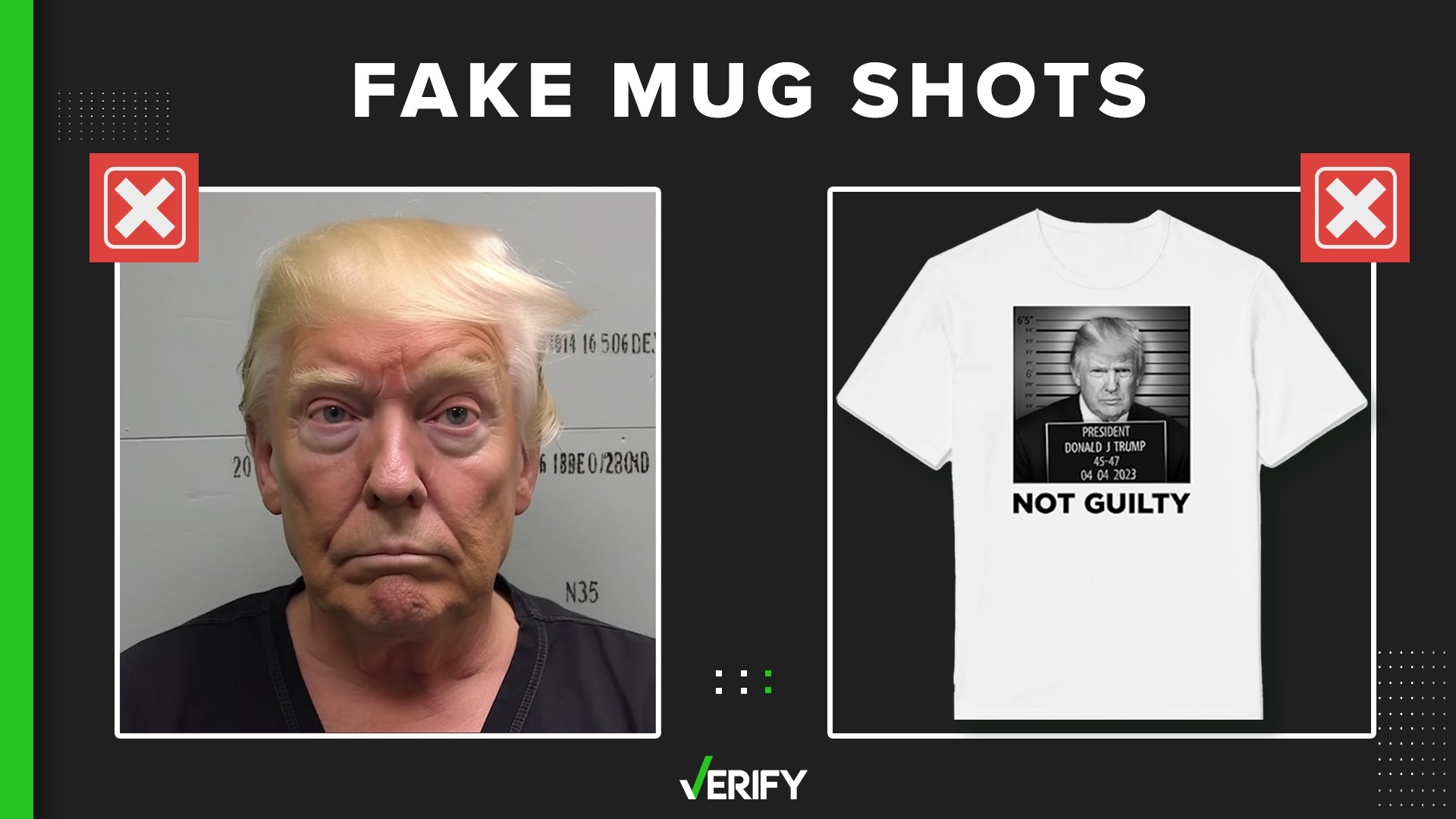 Fake mug shots of former president Donald Trump circulated online following his arraignment in New York. There’s no evidence Trump had a mug shot taken.