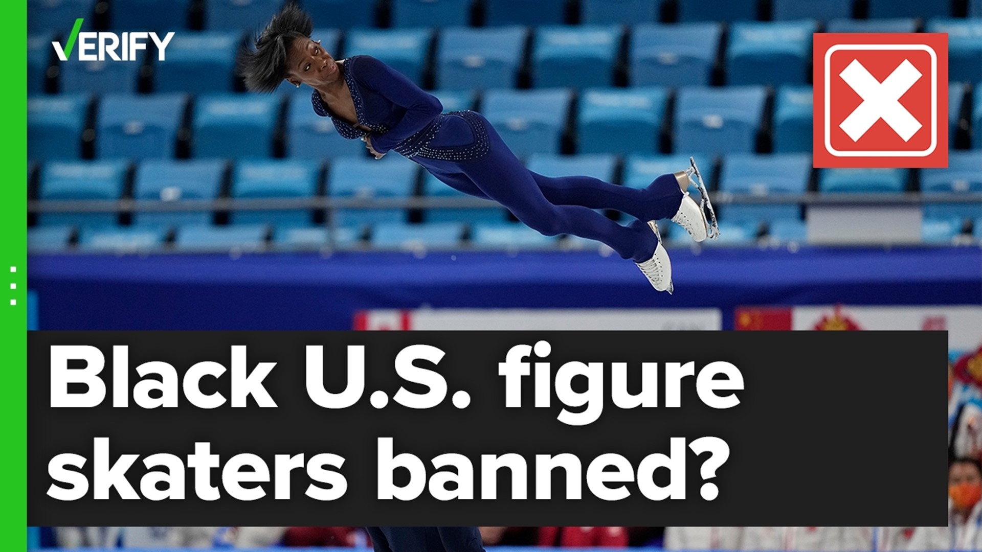 Were Black athletes in the U.S. once banned from competing in figure skating?  The VERIFY team confirms this is false.