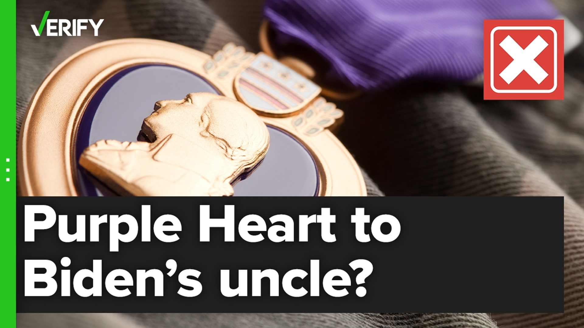 President Joe Biden said he awarded his uncle, Frank Biden, a Purple Heart for his military service. But there are several inaccuracies in his story.