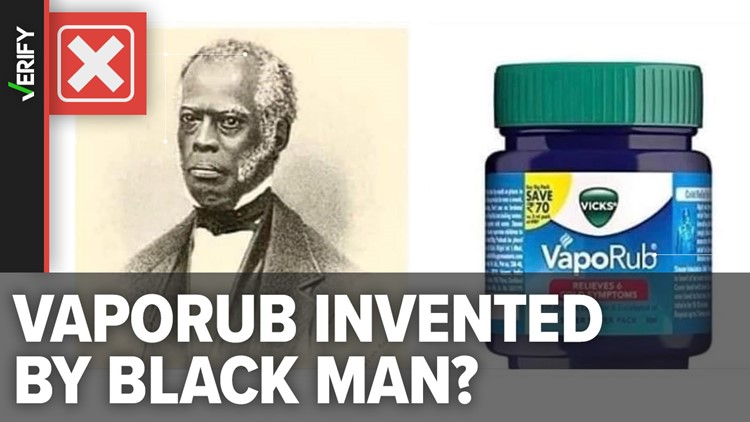 A black man did not invent Vicks Vaporub like a viral meme claims
