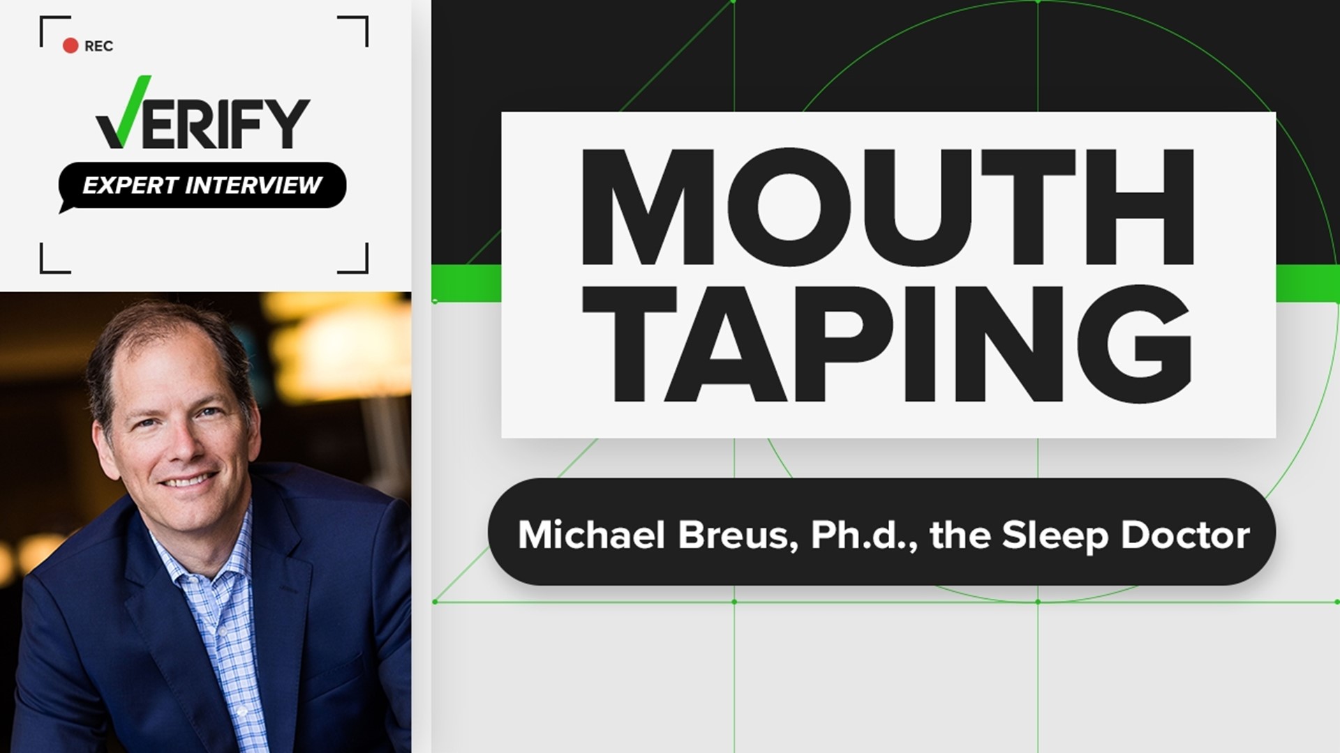 Michael Breus, Ph.d. is a clinical psychologist and explains how vertically taping your mouth when you sleep can be beneficial to oral care.