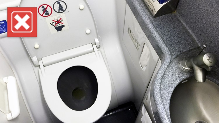 No, toilet waste is not dumped from planes mid-flight
