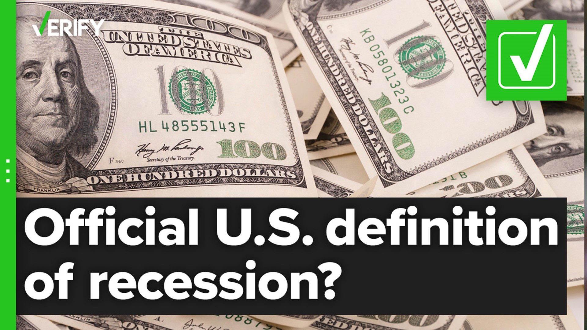 Though some people claim two consecutive quarters of GDP decline constitutes a recession, that's not the official definition in the U.S.