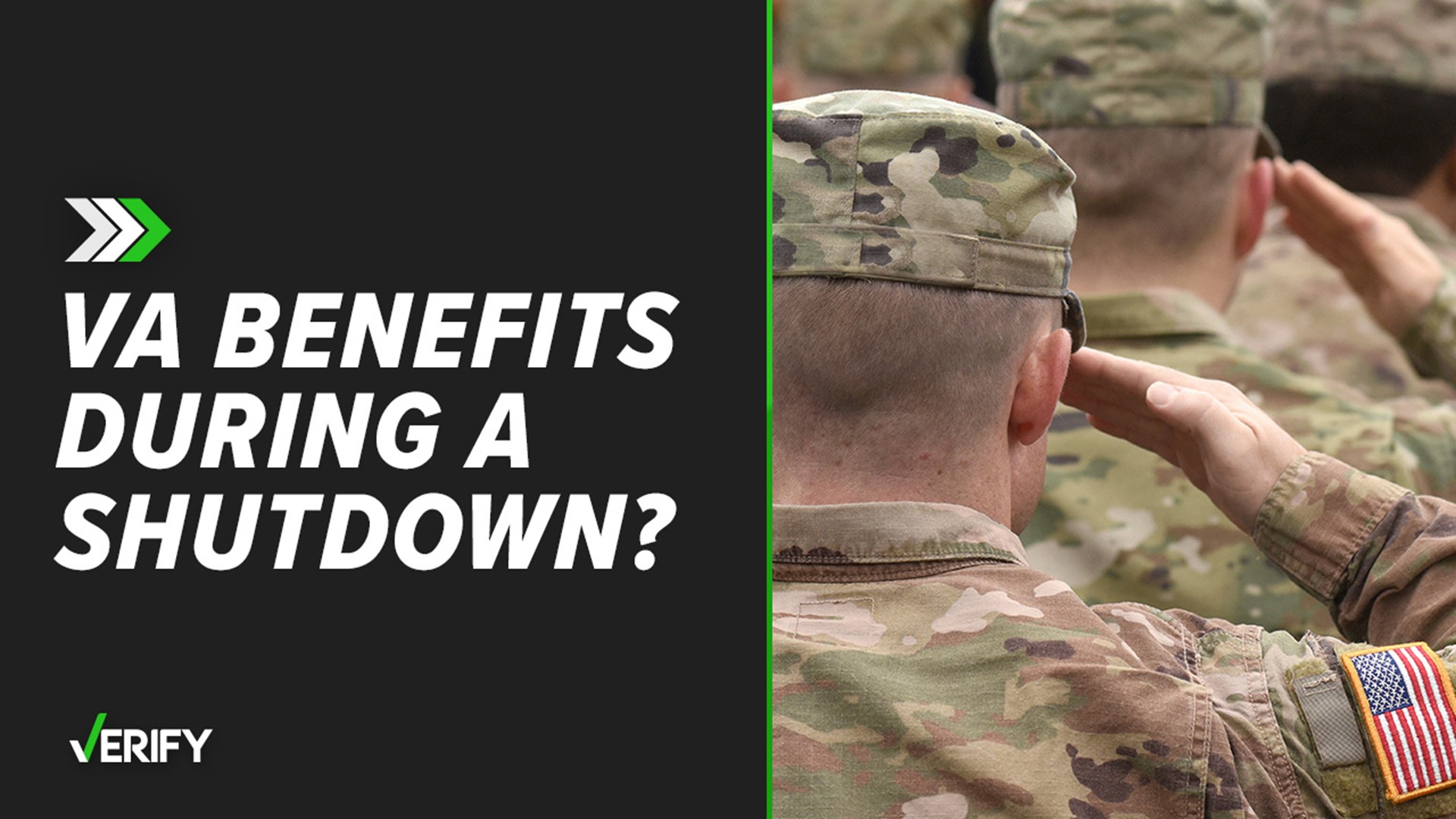 While much of the government will run out of funding without a new budget, several veterans programs are still funded for another year.