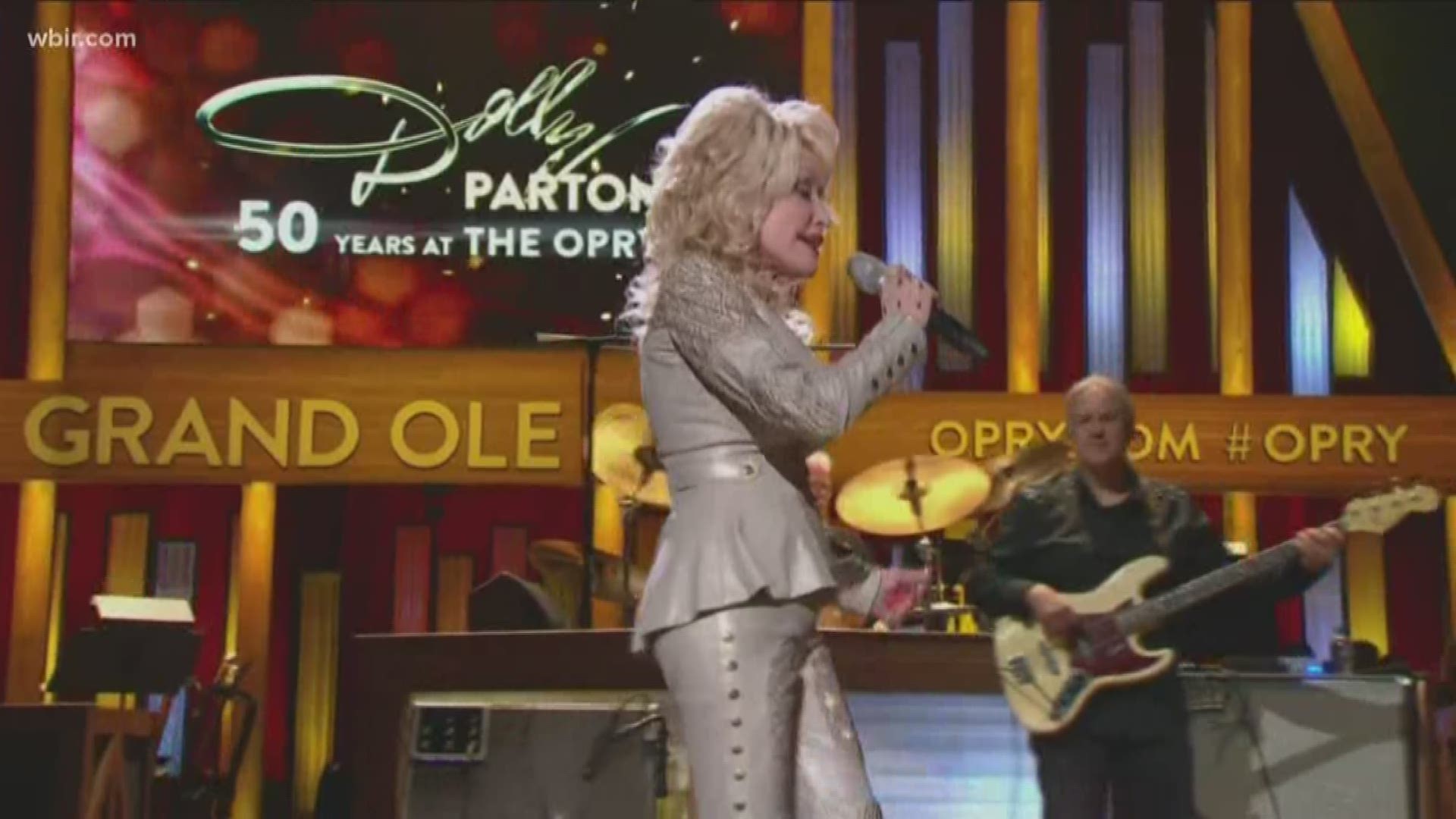 Dolly Parton celebrates 50th anniversary at the Grand Ole Opry
