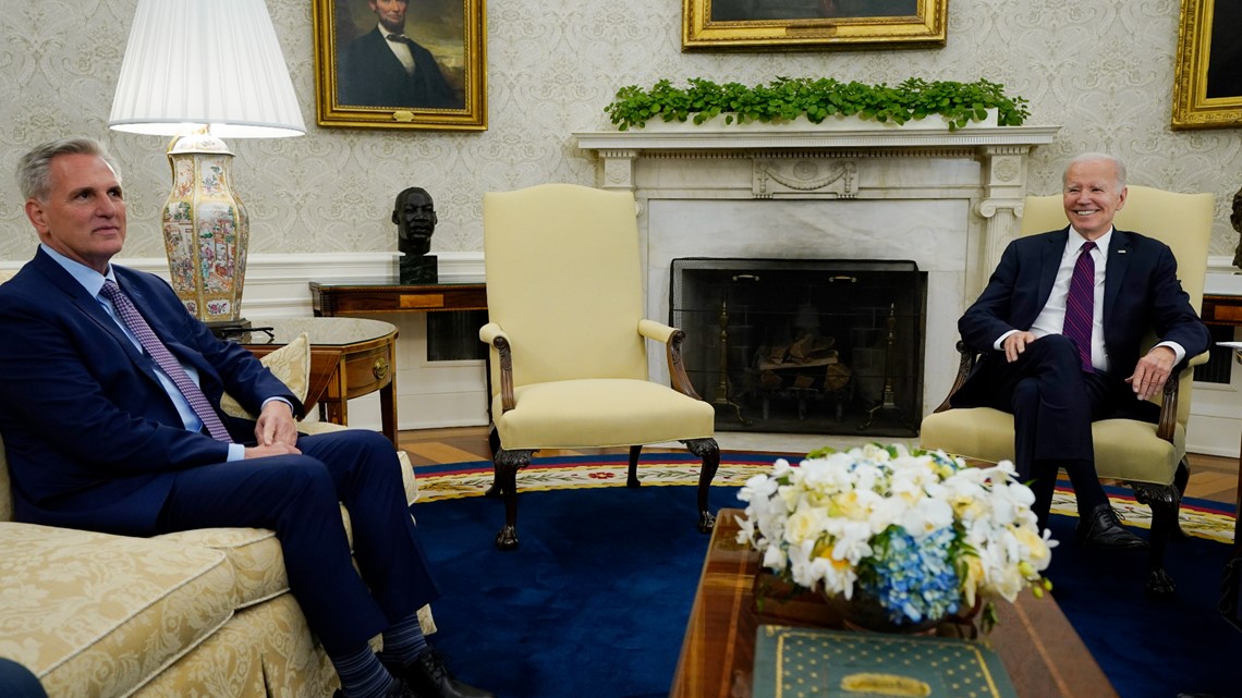 Biden hosts debt ceiling talks with McCarthy, Congress leaders | cbs8.com