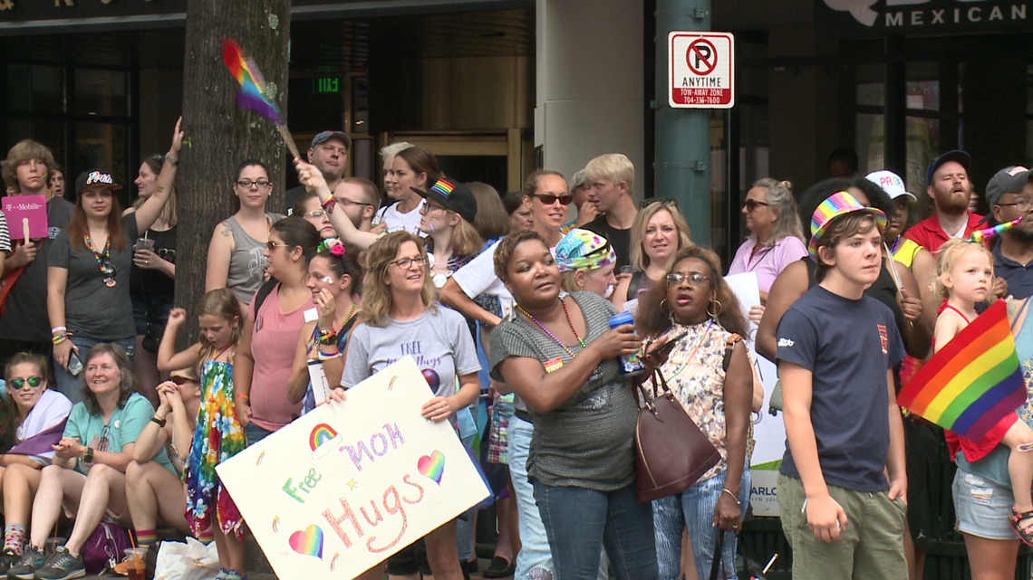 Thousands flood uptown streets for Charlotte Pride Festival and Parade