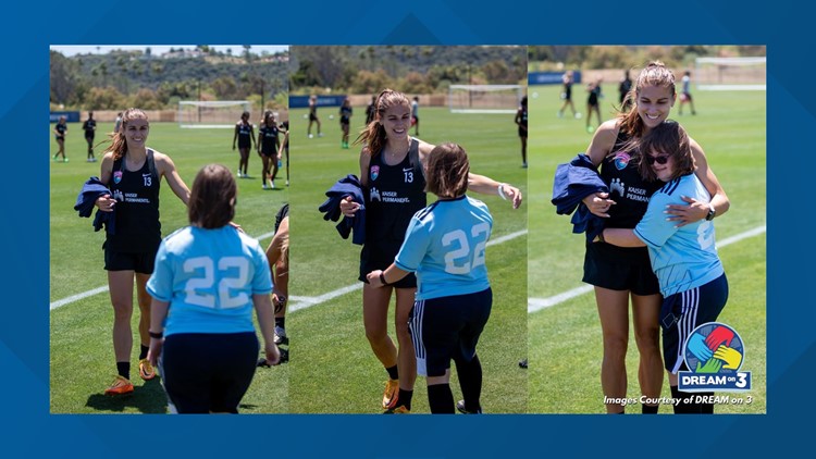 San Diego Wave FC super fan meets her favorite players