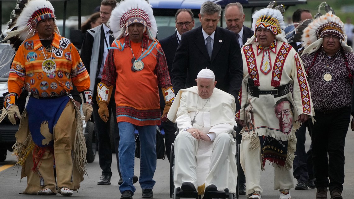 Pope Francis apologizes for residential school abuses in Canada | cbs8.com