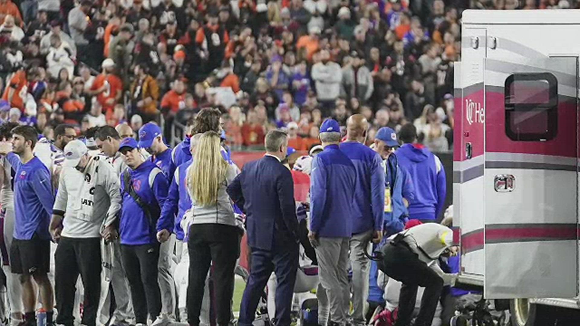 Buffalo Bills - Damar Hamlin FaceTimed into our team meeting today to talk  to players and coaches. What he said to the team: “Love you boys.” ❤️