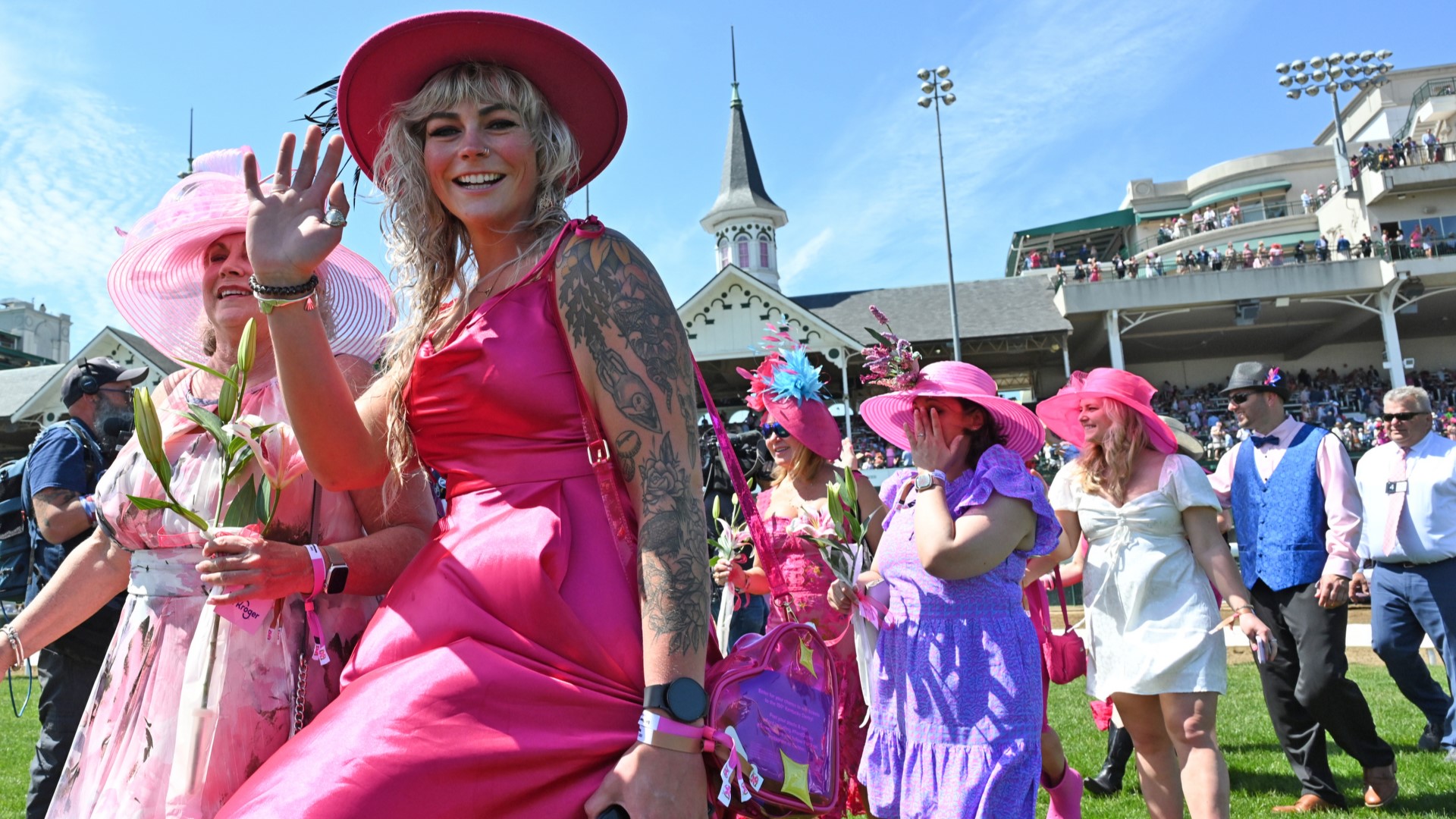 The survivors walked the track at Churchill Downs after 3 p.m. on Friday.