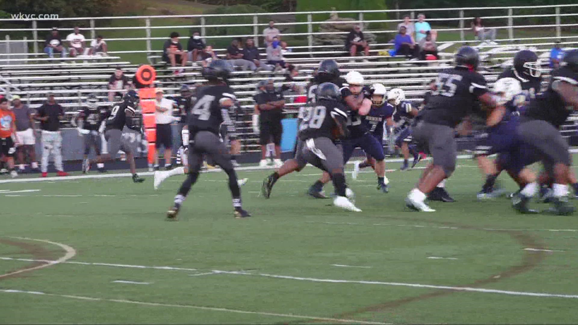 Bishop Sycamore played against Florida's IMG Academy Sunday at Tom Benson Hall of Fame Stadium in Canton. They lost 58-0 and records of the school are scarce.