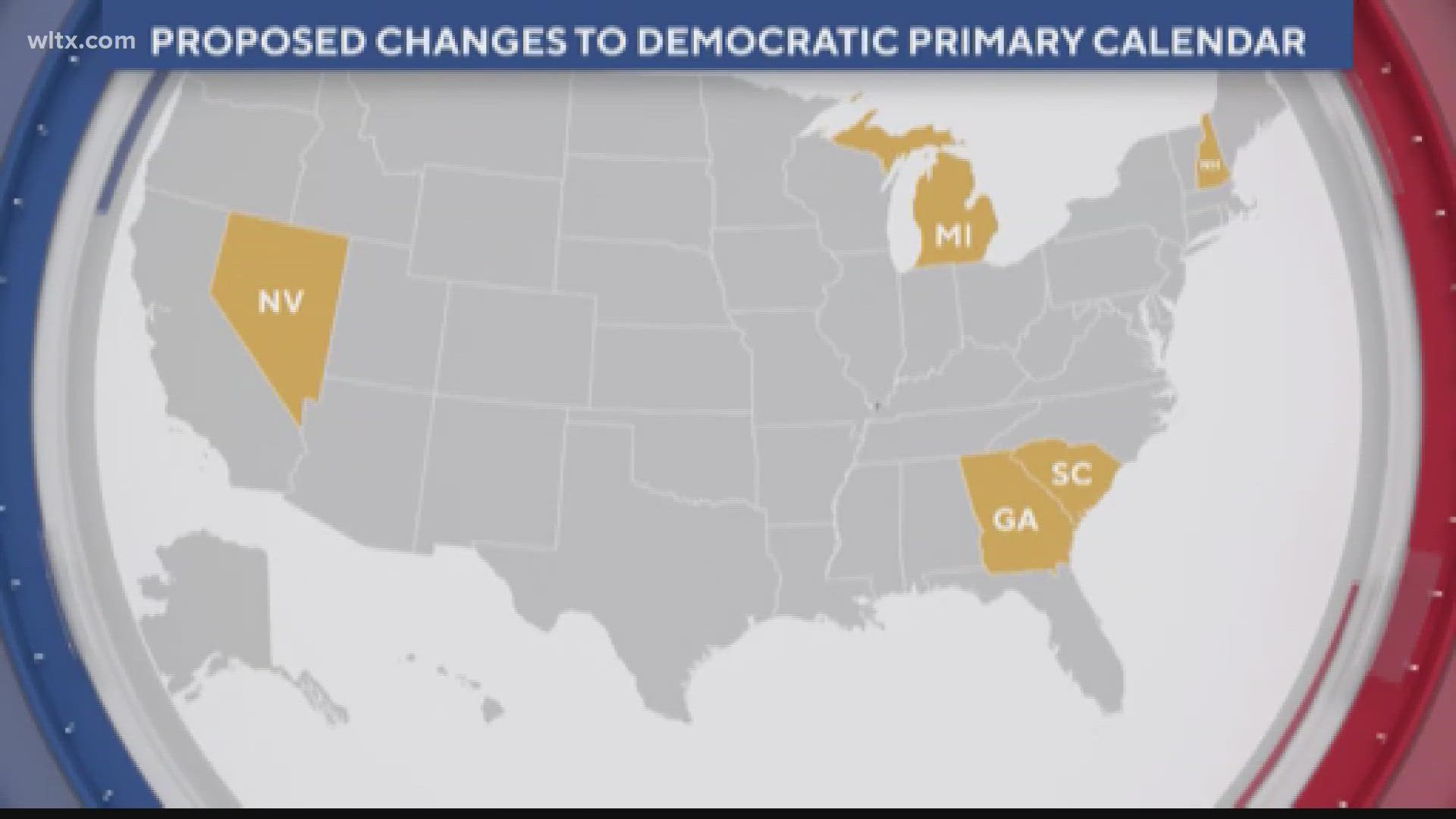 The Democratic National Committee has voted to make SC their first presidential primary in 2024.