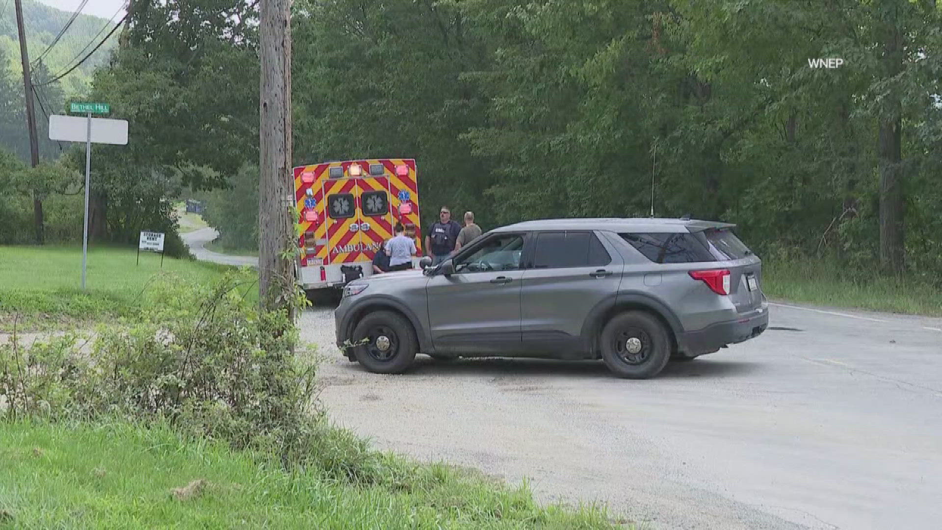 The shooting occurred in northeastern Pennsylvania.
