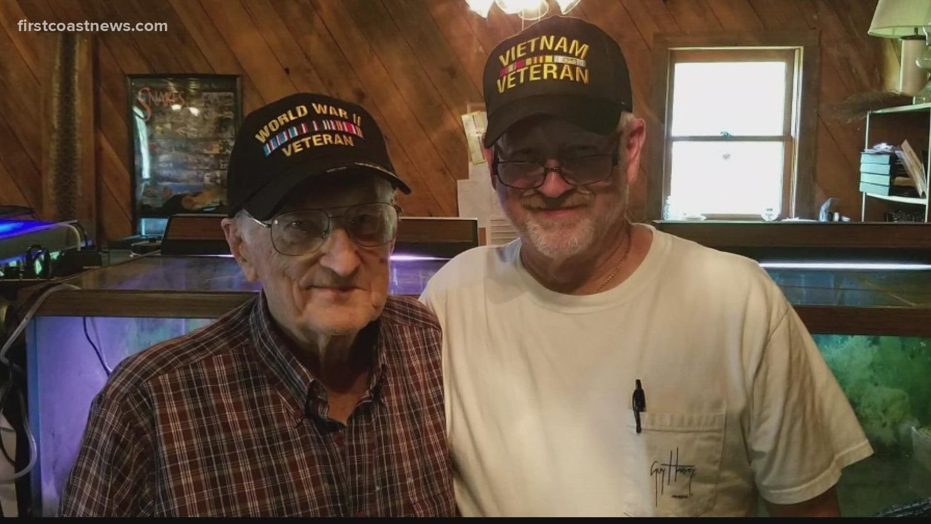 Paul Sternett tells First Coast News, his father Harold, served in the 100th Army infantry division and celebrated his birthday on July 16th.