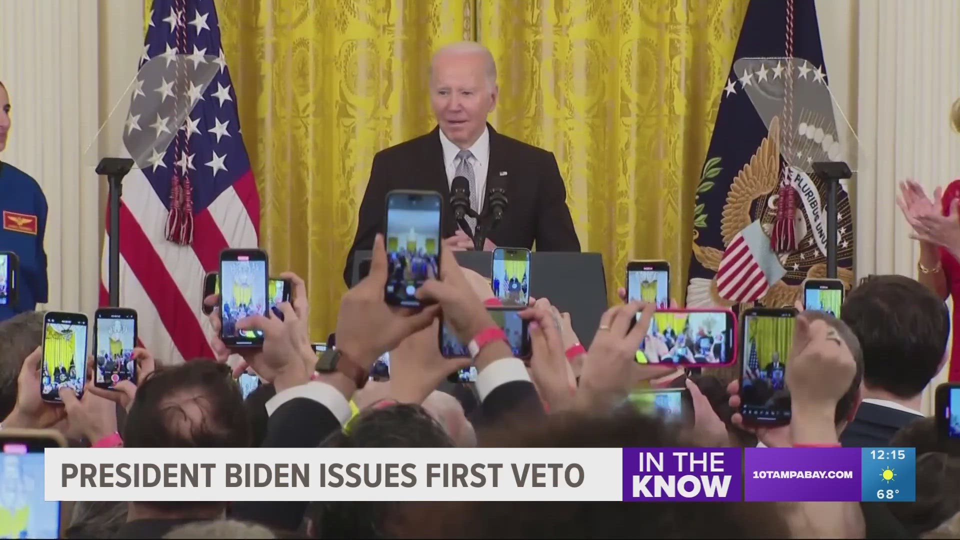 Only two Democrats in the Senate voted for the measure, making an override of Biden's veto unlikely.