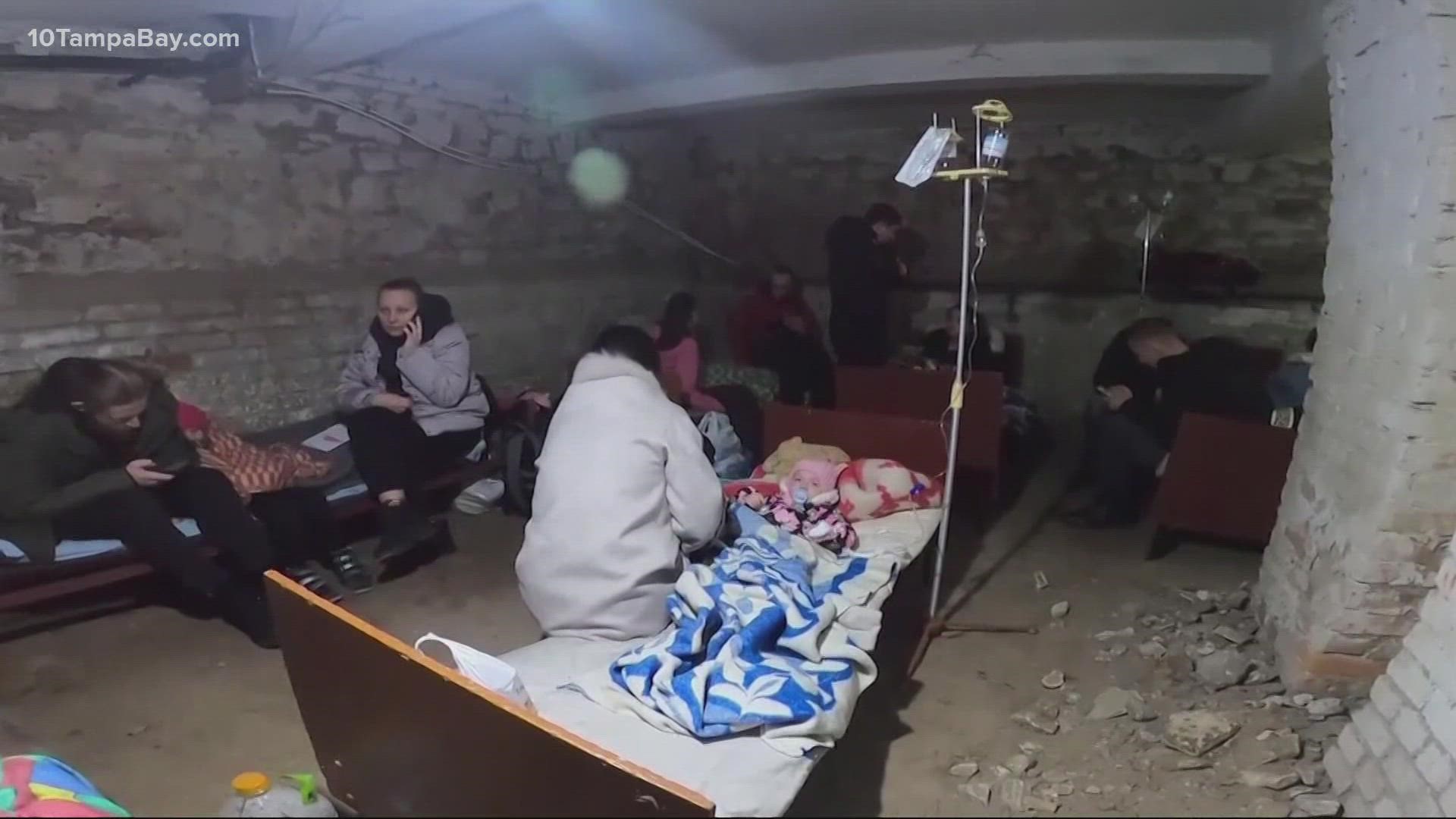Ukraine Bomb Shelters Scenes From Inside Bunkers Amid Invasion 6687